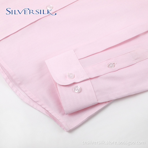 Custom Brand Preppy Children School Blouse Pink Dress